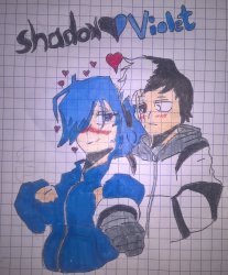 Shadow(SSFR)X Violet(PokeTheSayoriSimp) Meme Template