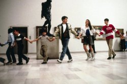 Ferris Bueller Holding Hands Museum Meme Template