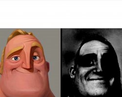 Mr.Incredible Meme Template