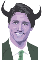 Satan Trudeau png Meme Template
