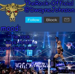 TheRock-Official announcement template Meme Template