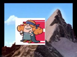 Dressy on top of a paramount mountain Meme Template