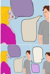 Woman talking to man Meme Template