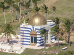 Jeffrey Epstein's Island Temple Meme Template