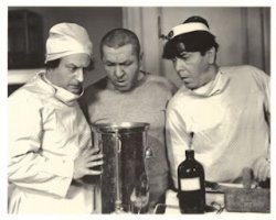 The Three Stooges are scientists Meme Template