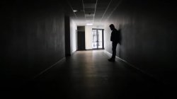 man in hallway Meme Template