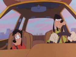Goofy and Max in the Car Meme Template