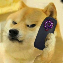 Doge On Phone Meme Template