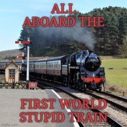 Stupid train Meme Template