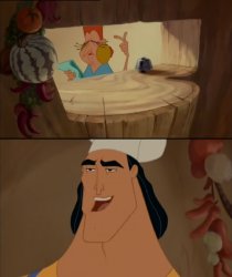 Kronk Taking an Order Meme Template