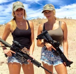 Women guns girls firearm second amendment sexy Meme Template