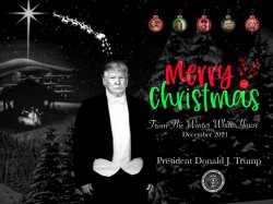Tacky Trump Holiday Card Meme Template