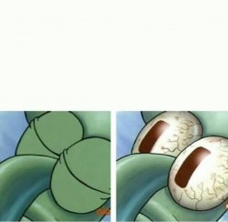 Sleeping squidward meme Meme Template