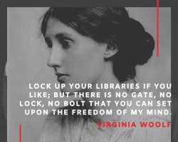 Virginia Woolf quote Meme Template