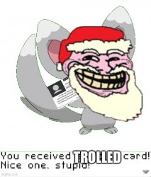 Trolled card (Santa Claus) Meme Template