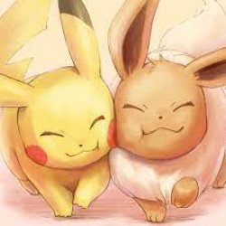 Pickachu and Evee Meme Template
