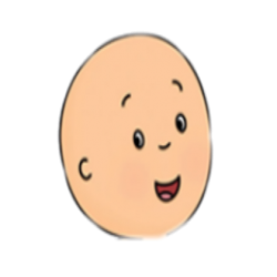 Caillou face Meme Template