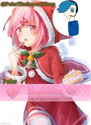 Poke's natsuki christmas template Meme Template