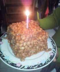 bean birthday cake Meme Template
