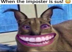 When the imposter is sus Meme Template