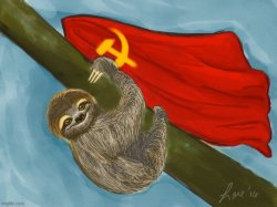 Communist sloth Meme Template