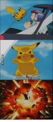 Pikachu vs team rocket Meme Template