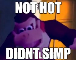 Not hot, didn't simp Meme Template