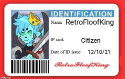 RetroFloofKing's DMV ID Meme Template