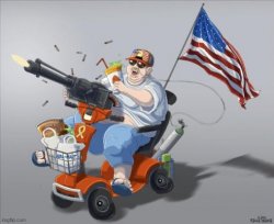 'MURICA ON A SCOOTER Meme Template