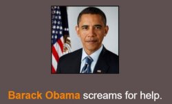 barack obama screams for help Meme Template