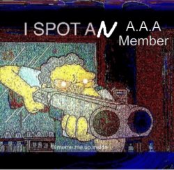 I Spot An A.A.A Member. Meme Template