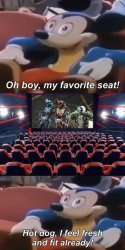 Oh boy My Favorite Seat Meme Template
