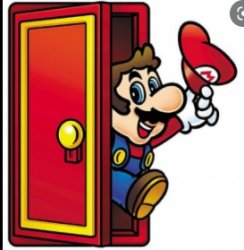 Mario at the door Meme Template