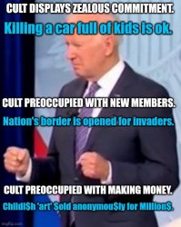 The Cult of biden Meme Template