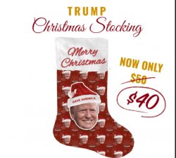 Trump Christmas Stocking Meme Template