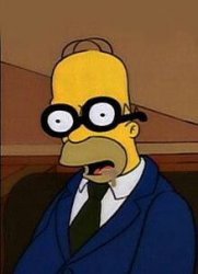 Homer Sleep Jury Glasses Meme Template