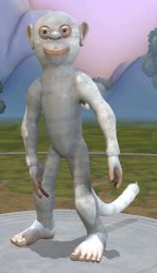 monke (albino) Meme Template