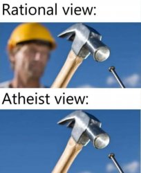 Rational view atheist view Meme Template