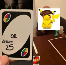 Detective Pikachu draw 25 Meme Template