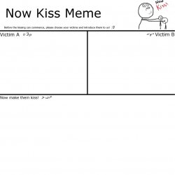 Now Kiss Meme Template