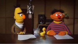 BERT AND ERNIE PODCAST Meme Template