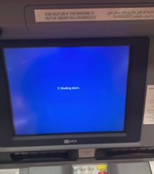 ATM machine shuts down Meme Template