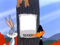 Rabbit season duck season blank Meme Template