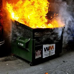 Dumpster Fire Meme Template