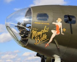 Memphis Belle nose art WWII B-17 Meme Template