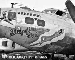 Sleepytime Gal B-17 WWII nose art Meme Template