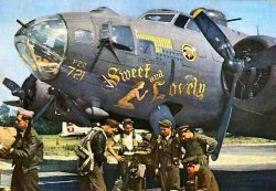 Sweet and Lovely B-17 WWII nose art Meme Template