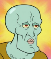 Handsome Squidward Meme Template