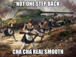 Not one step back cha cha real smooth Meme Template