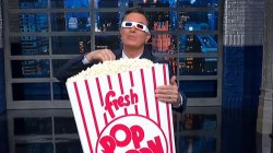 Colbert eating popcorn Meme Template